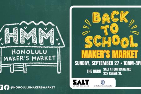 Back to School Market by Honolulu Maker’s Market