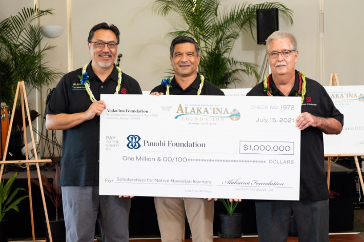 Pauahi Foundation Receives 1 Million In Scholarship Funding From Alaka 