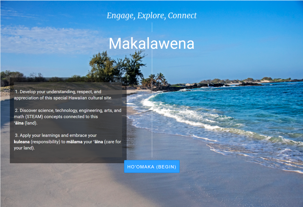 Makalawena title screen image